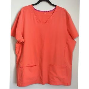 NWOT coral scrub set